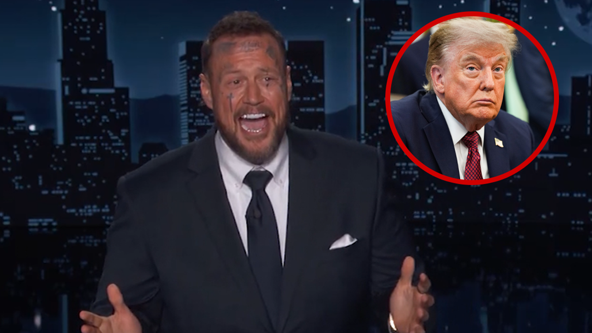 Jelly Roll Takes a Body-Shaming Swipe at Trump