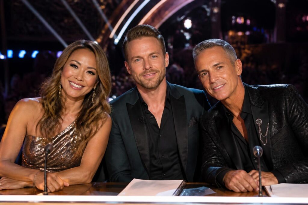 DWTS Season 35 Keeps Its Familiar Judges — AI editorial illustration