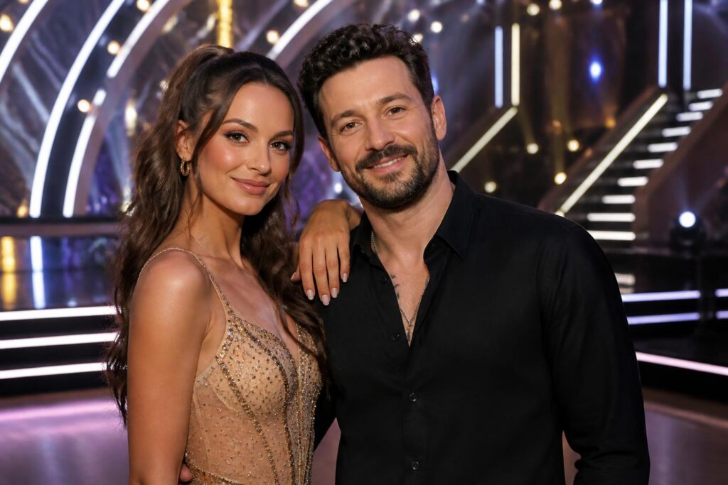 Maura Higgins’ DWTS Trust Came Without a Birkin — AI editorial illustration