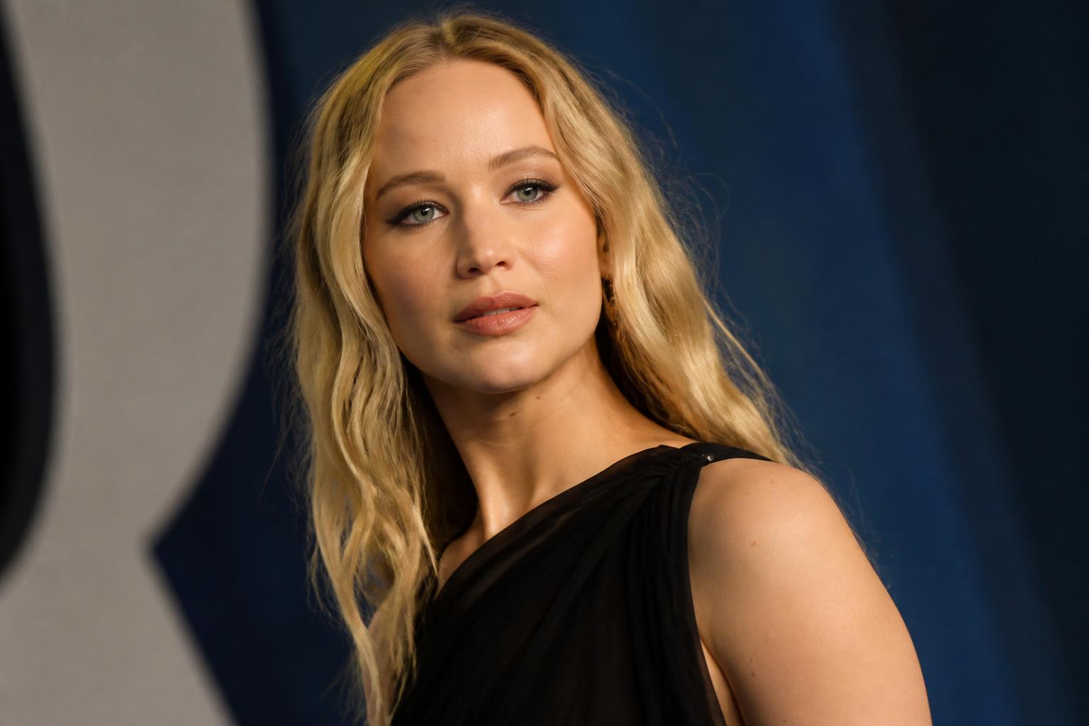 Jennifer Lawrence Draws the Line at Buccal Fat Removal — AI editorial illustration