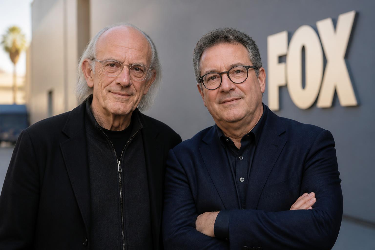 Christopher Lloyd and Danny Zuker Bring Mammoth to Fox — AI editorial illustration