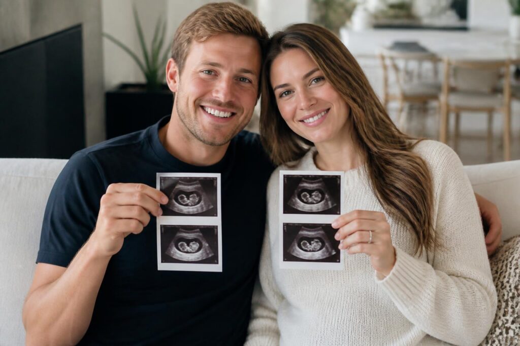 Peter Weber and Jadeyn Carr Are Expecting Twins — AI editorial illustration