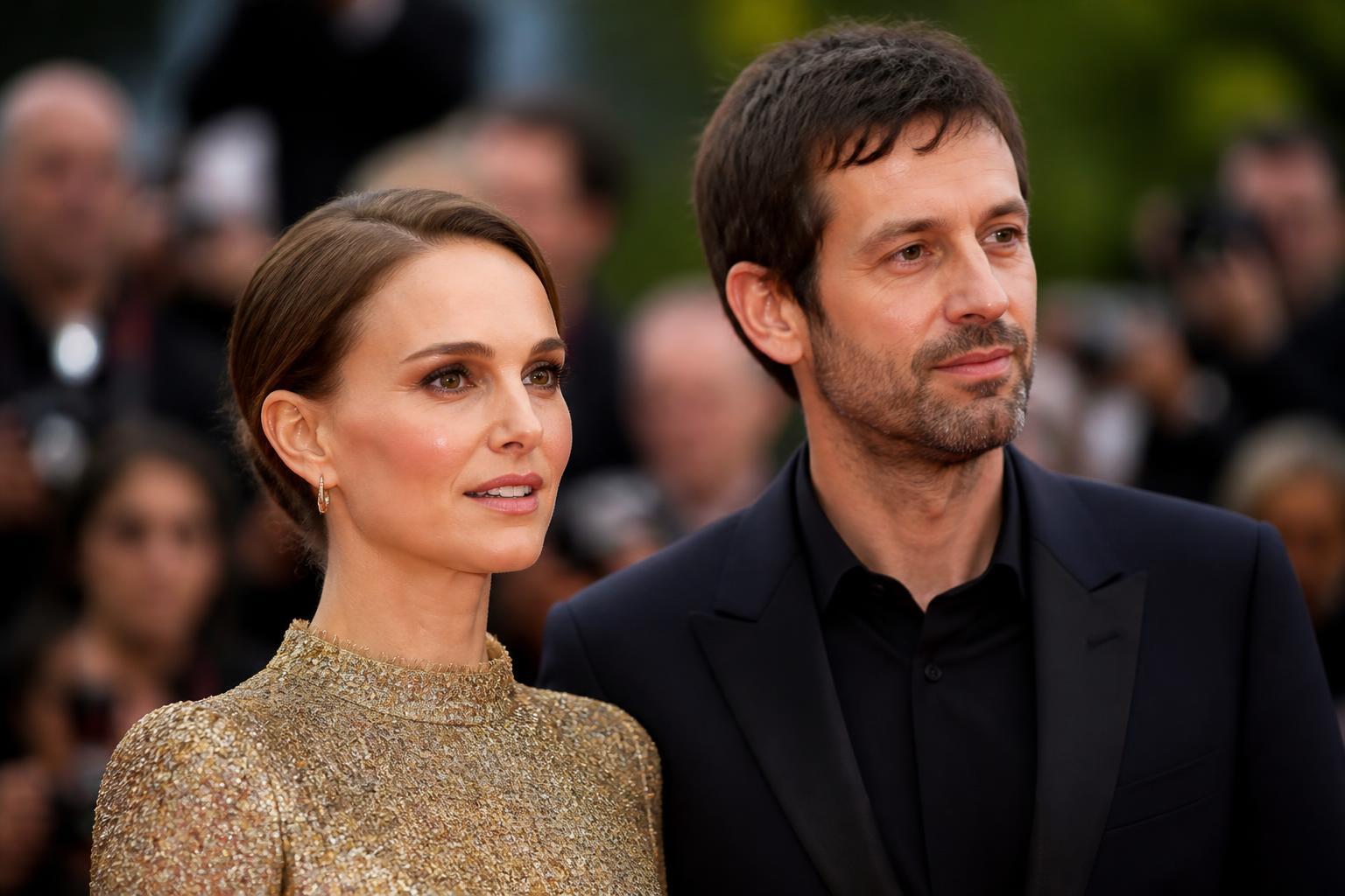 Natalie Portman Reportedly Welcomes Third Child With Tanguy Destable — AI editorial illustration