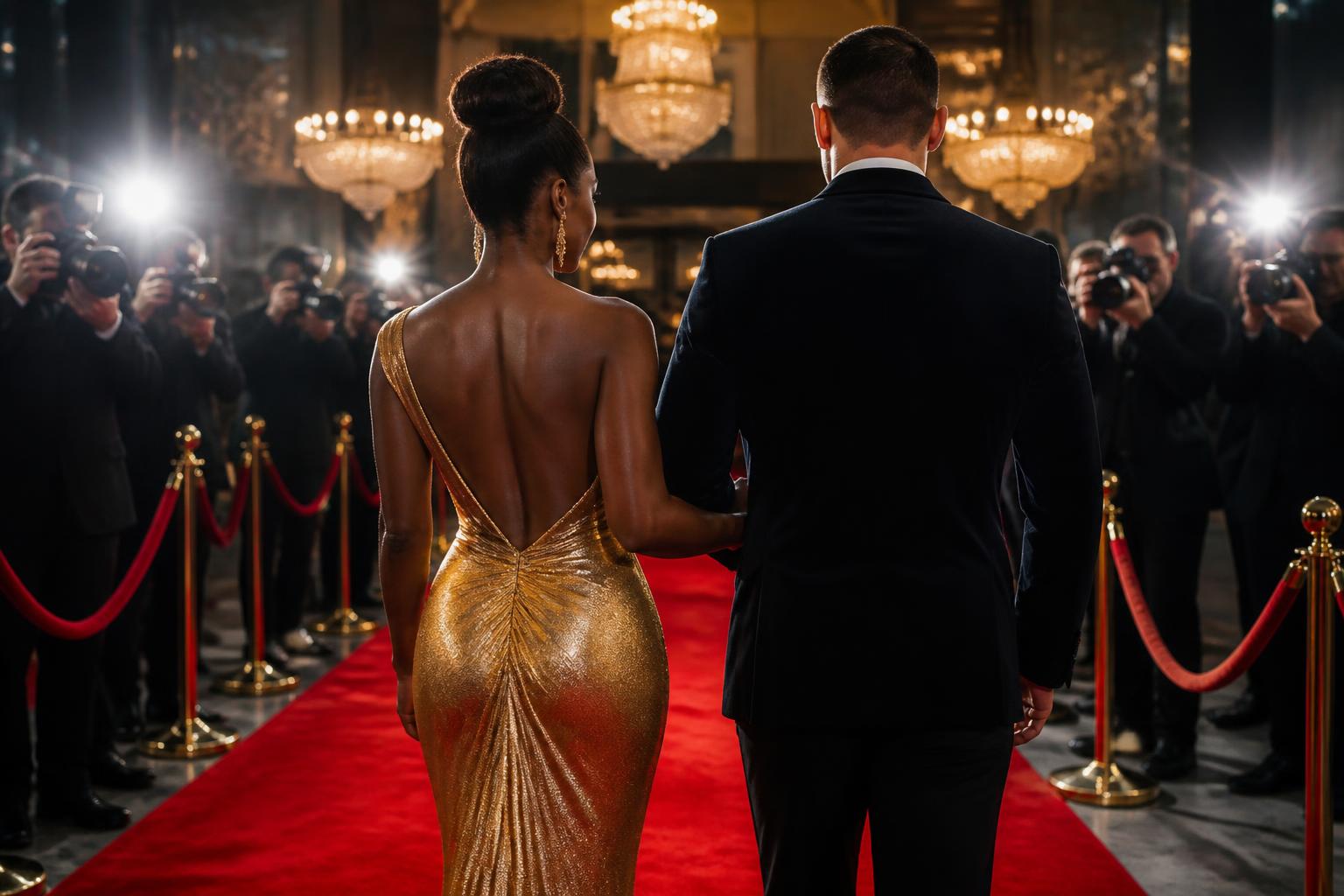 Phaedra Parks and CT Tamburello Make Red Carpet Debut — AI editorial illustration