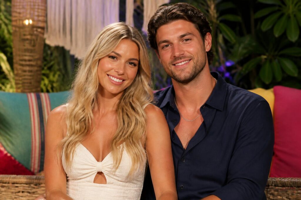 Bachelor in Paradise Pair Jess and Spencer End Engagement — AI editorial illustration