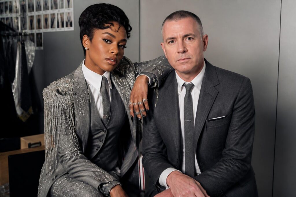 Teyana Taylor and Thom Browne Explain Their Unusual Bond — AI editorial illustration