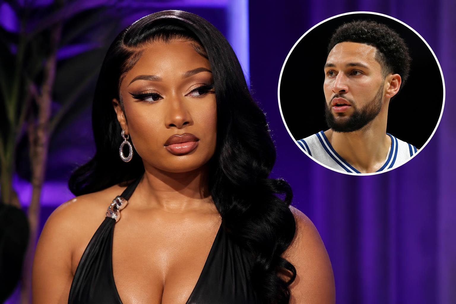 Megan Thee Stallion Opens Up About Klay Thompson Split — AI editorial illustration