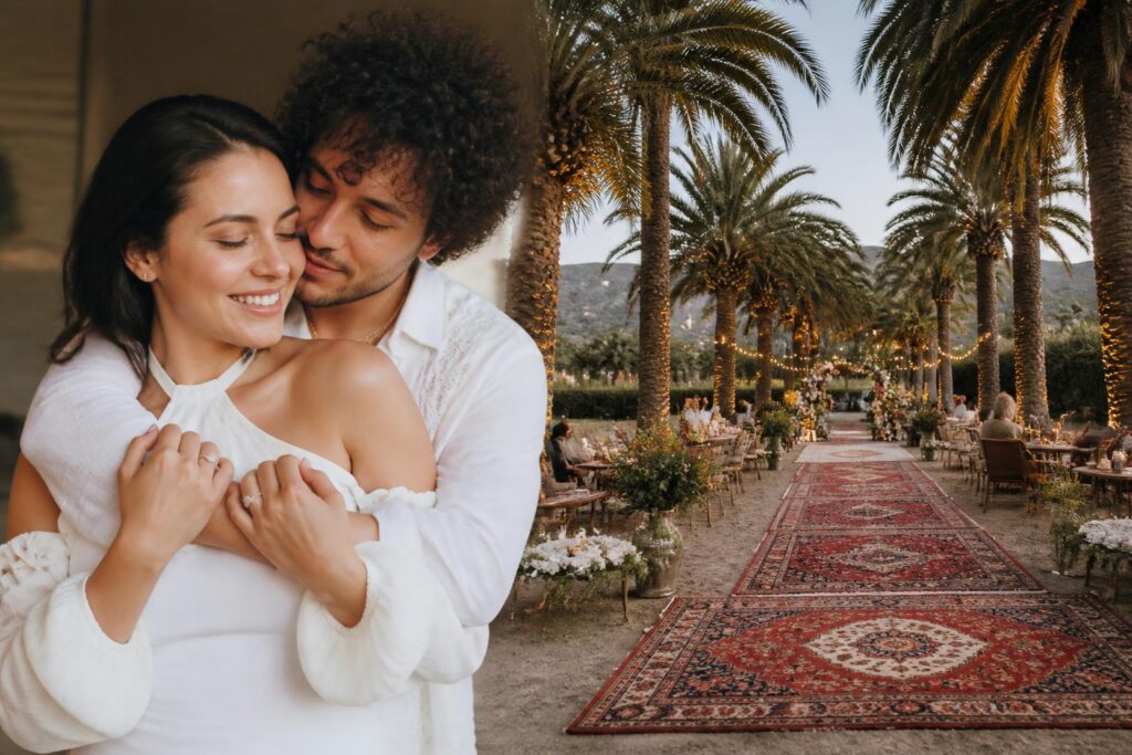 Benny Blanco Reveals Selena Gomez’s Unconventional Wedding Blueprint — AI editorial illustration