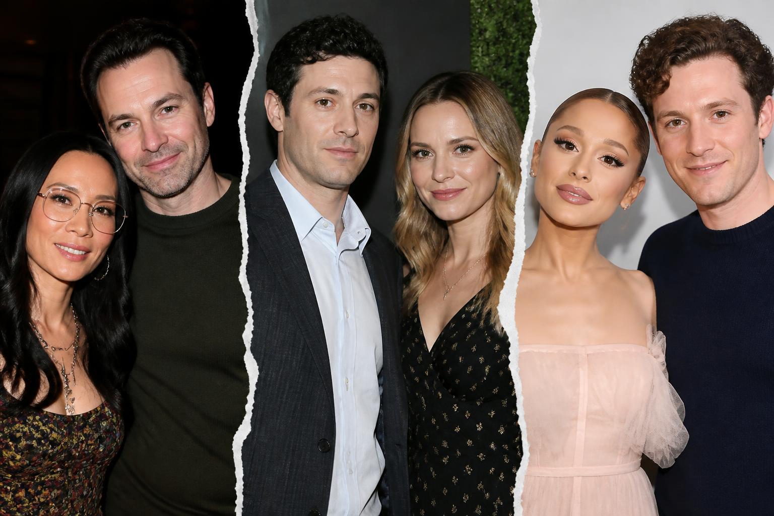 2026’s Celebrity Breakup Ledger Has Three Entries — AI editorial illustration